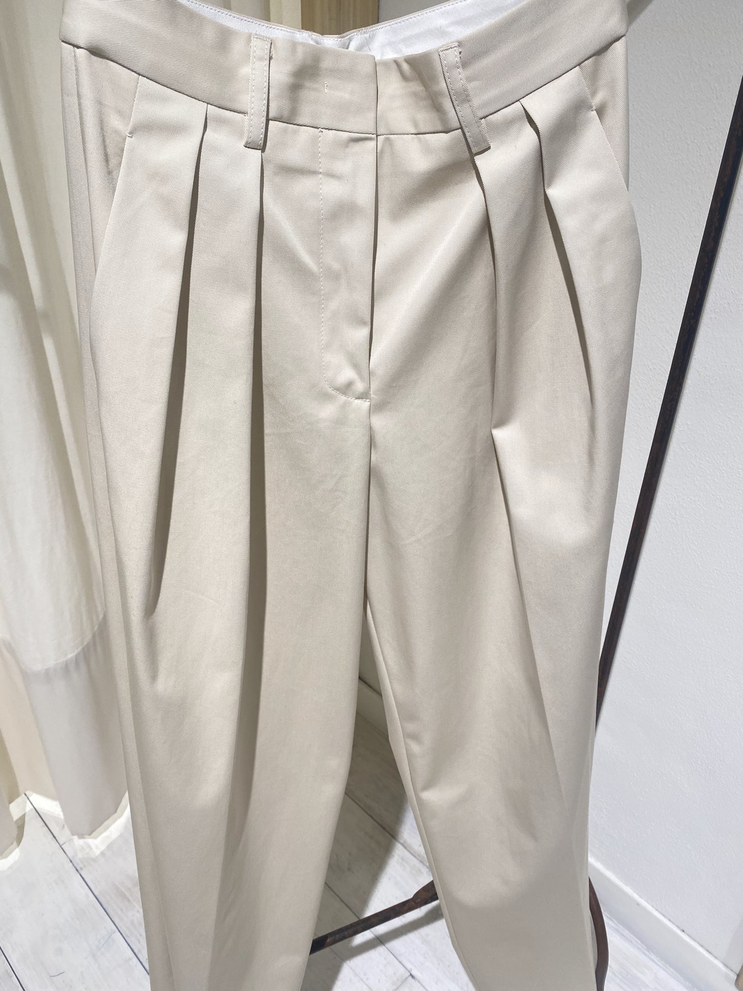 W DOUBLE PENCE PANT - FORTE FORTE - Sand