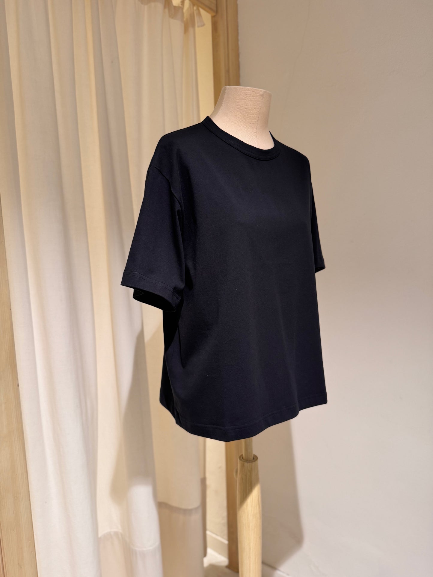 W - T-Shirt Boxed-Fit - STUDIO NICHOLSON - Black