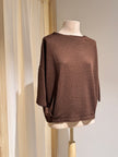LINEN PULL KNIT BOAT NECK - MA'RY'YA