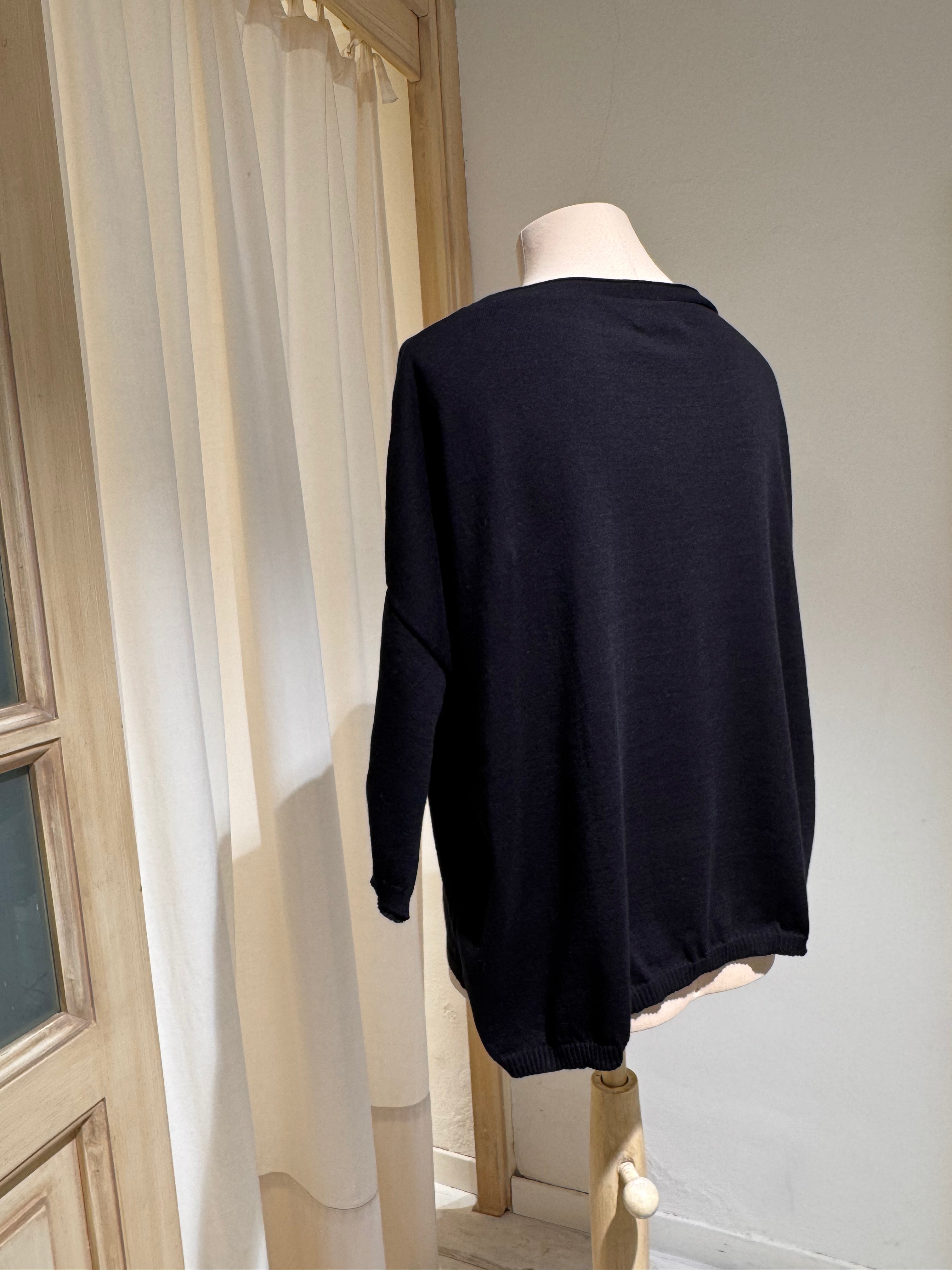COTTON KNITWEAR BOAT NECK - MA'RY'YA