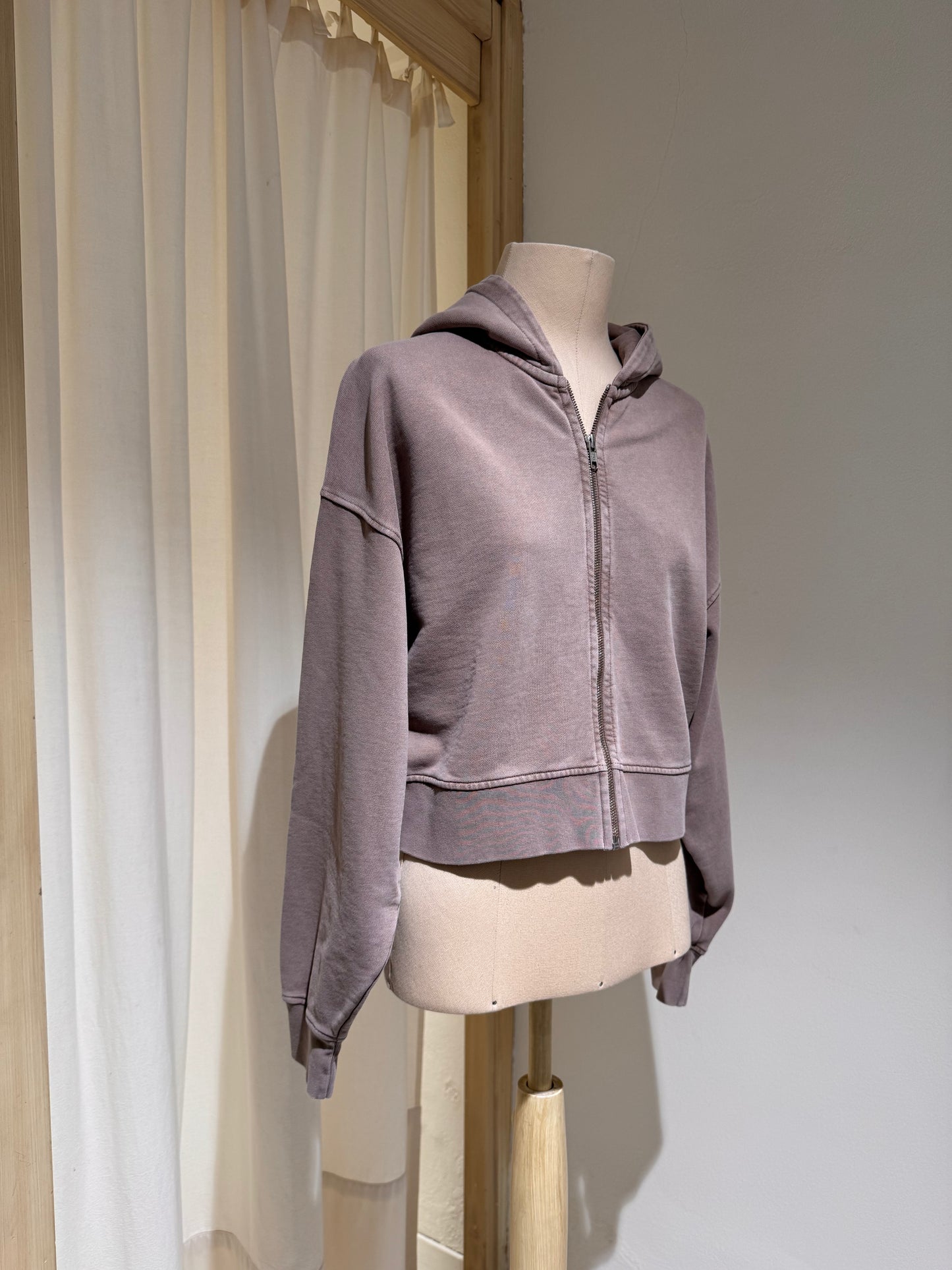 ORGANIC CROP ZIP HOOD - COLORFUL STANDARD
