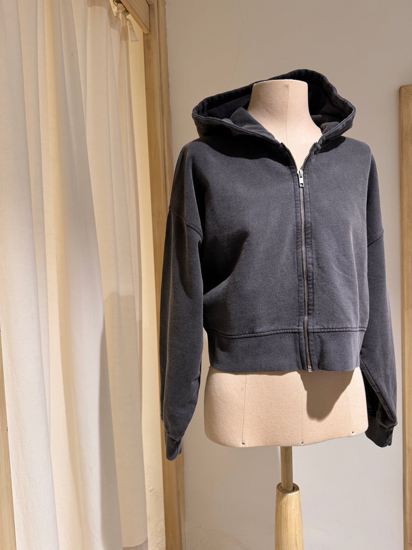 ORGANIC CROP ZIP HOOD - COLORFUL STANDARD