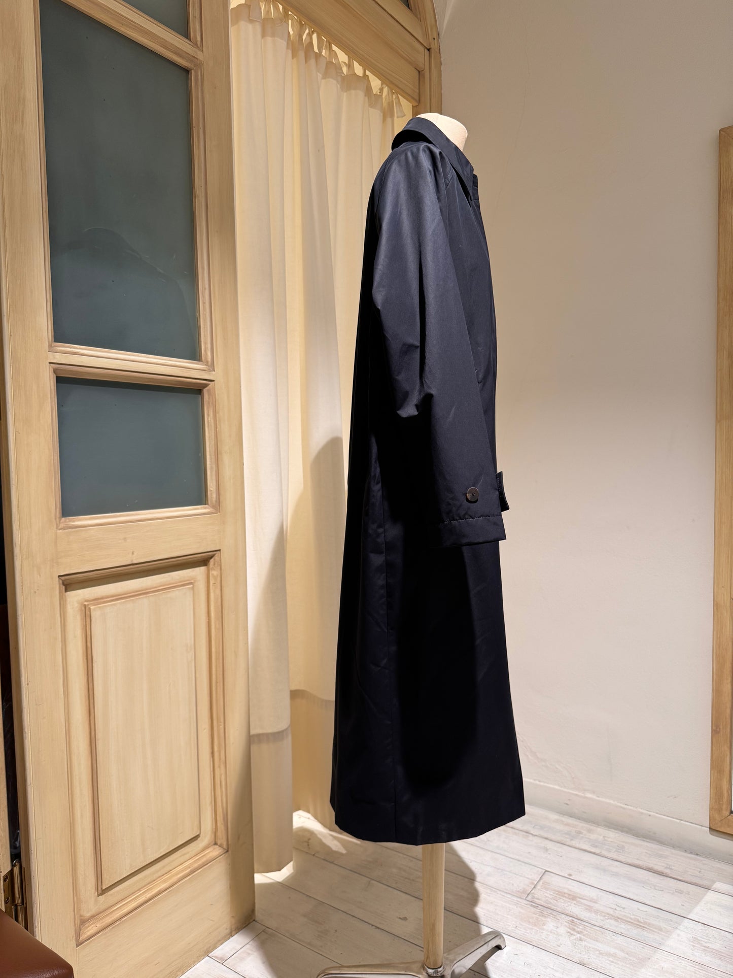 W - Holin Technical Cotton Coat - STUDIO NICHOLSON - Dark Navy