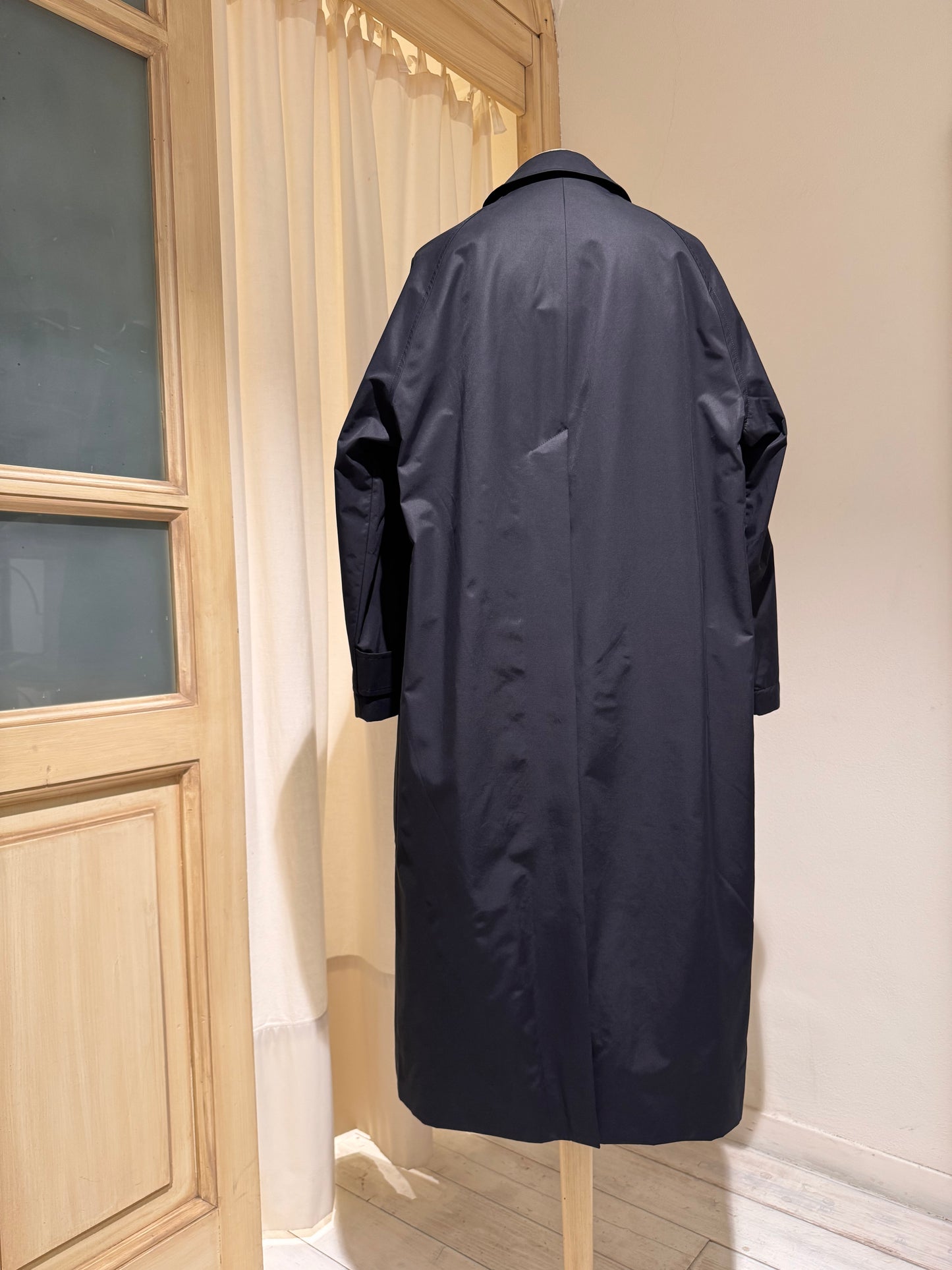 W - Holin Technical Cotton Coat - STUDIO NICHOLSON - Dark Navy