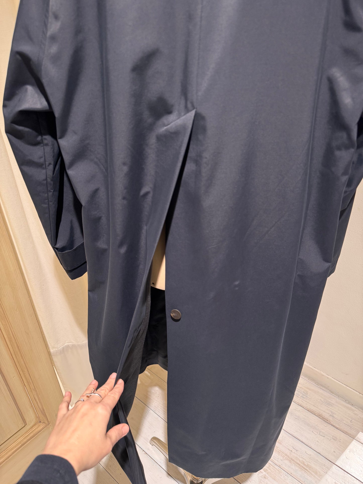 W - Holin Technical Cotton Coat - STUDIO NICHOLSON - Dark Navy