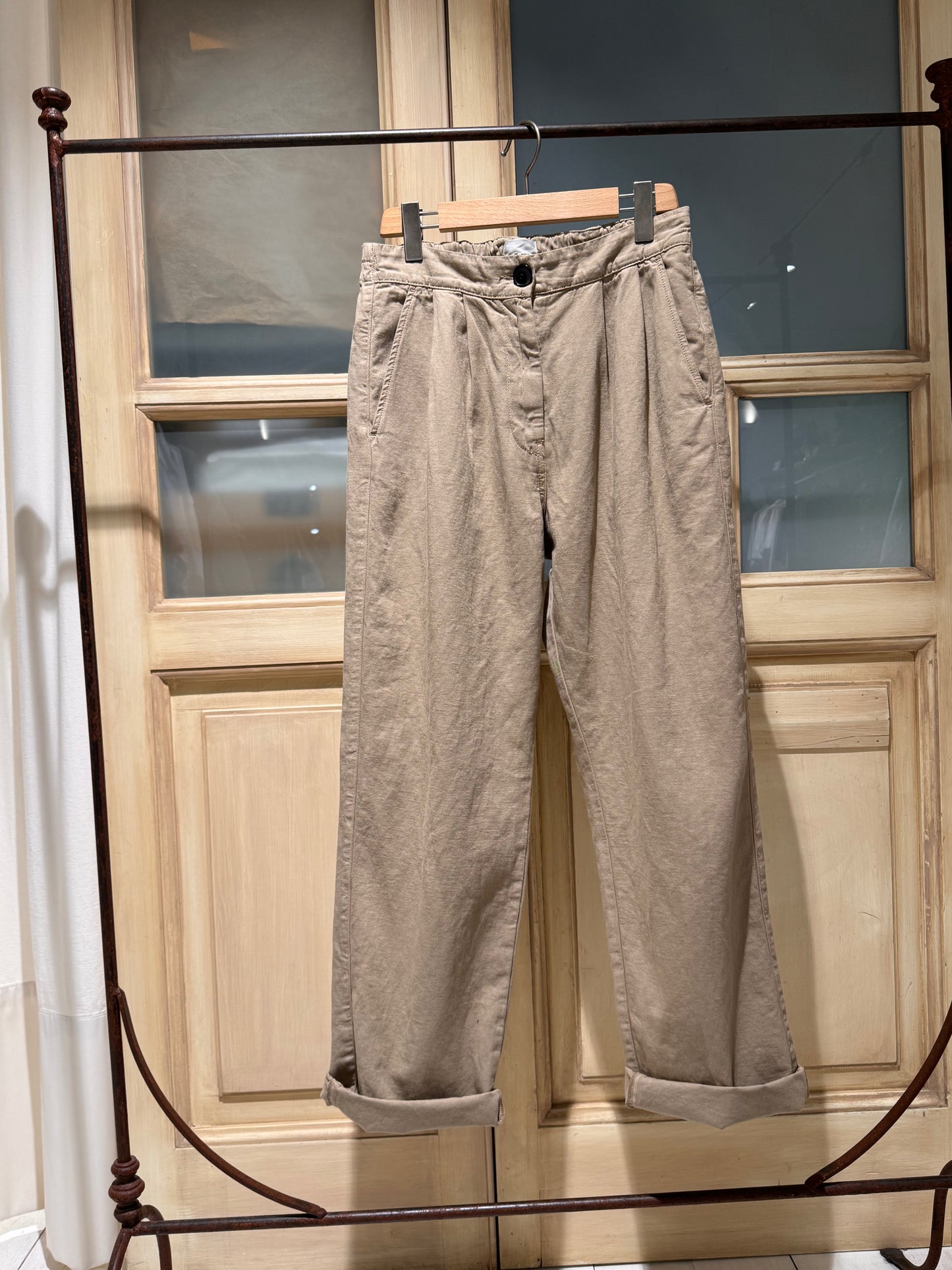 W - Pillow regular trousers - BELLEROSE - Clay