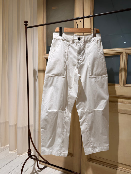 W - Kiara relaxed trousers - BELLEROSE - White