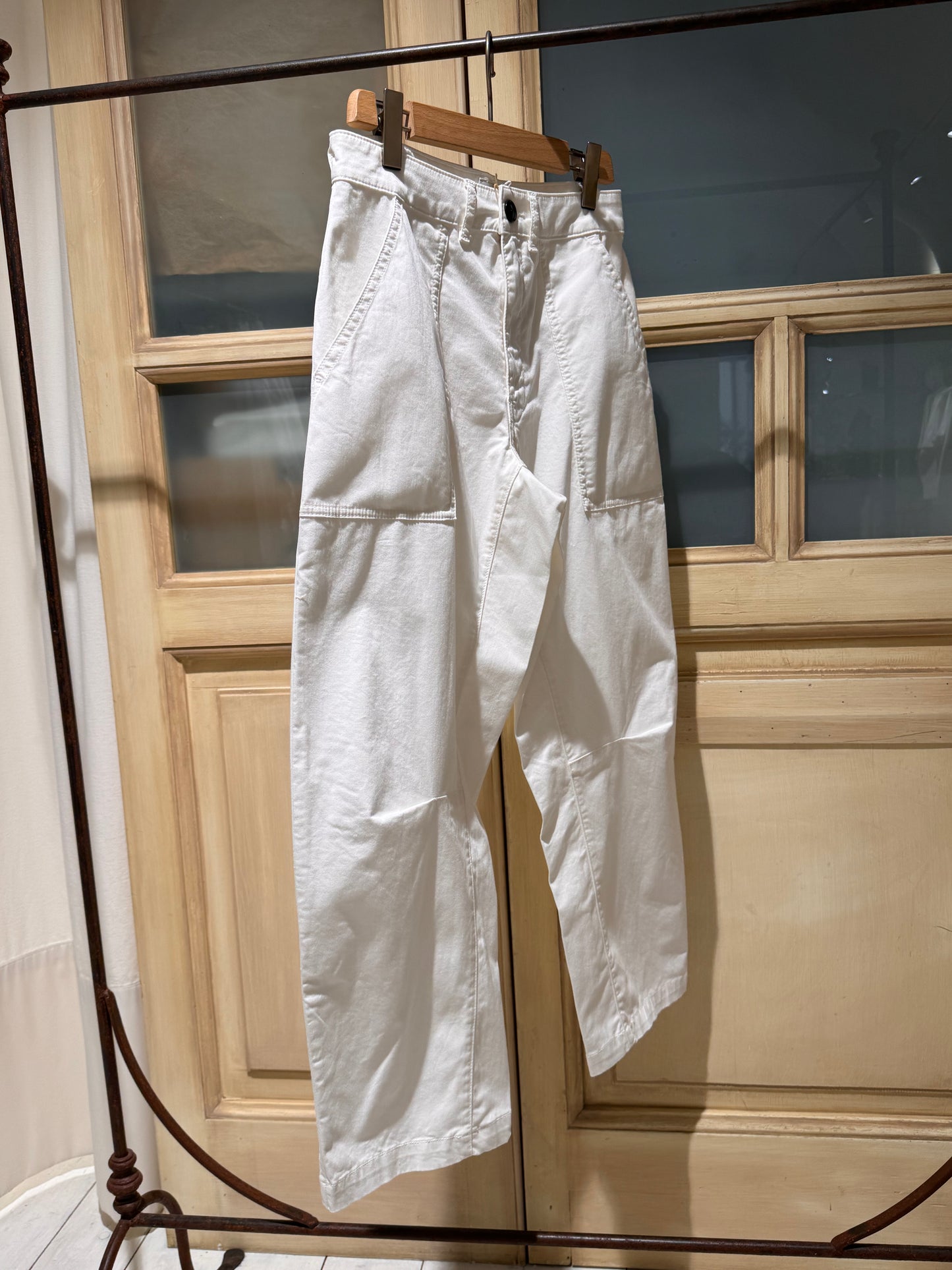 W - Kiara relaxed trousers - BELLEROSE - White