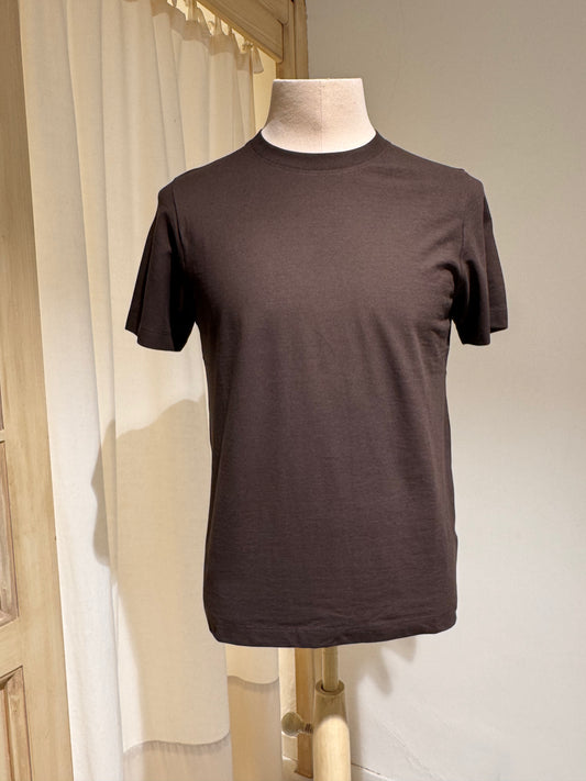 M - Nordborg Cotton Crepe T-shirt - NORSE PROJECTS - Chocolate