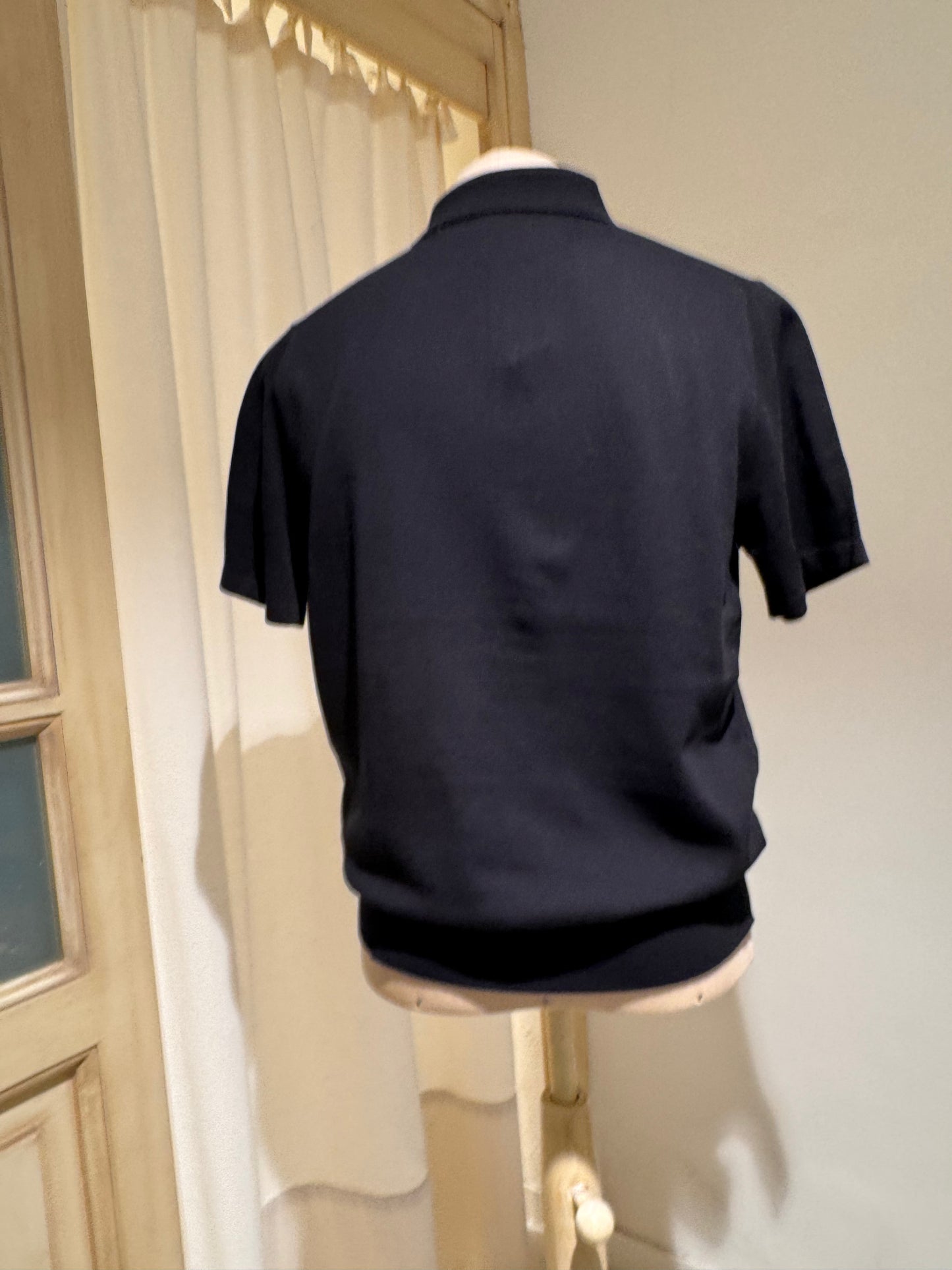 M - KNIT COTTON POLO - PAUL SMITH - Black