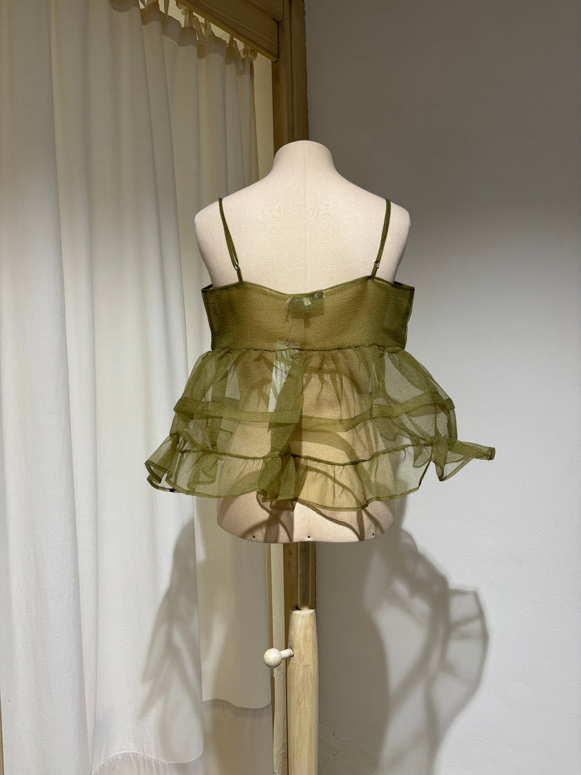 BABYDOLL ORGANZA TOP - ESTHE