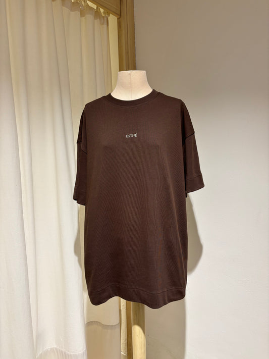 W Maxi T-Shirt - ESTHE - Brown