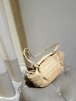 Arta Mini Raffia Pleated Crossbody Bag - HEREU