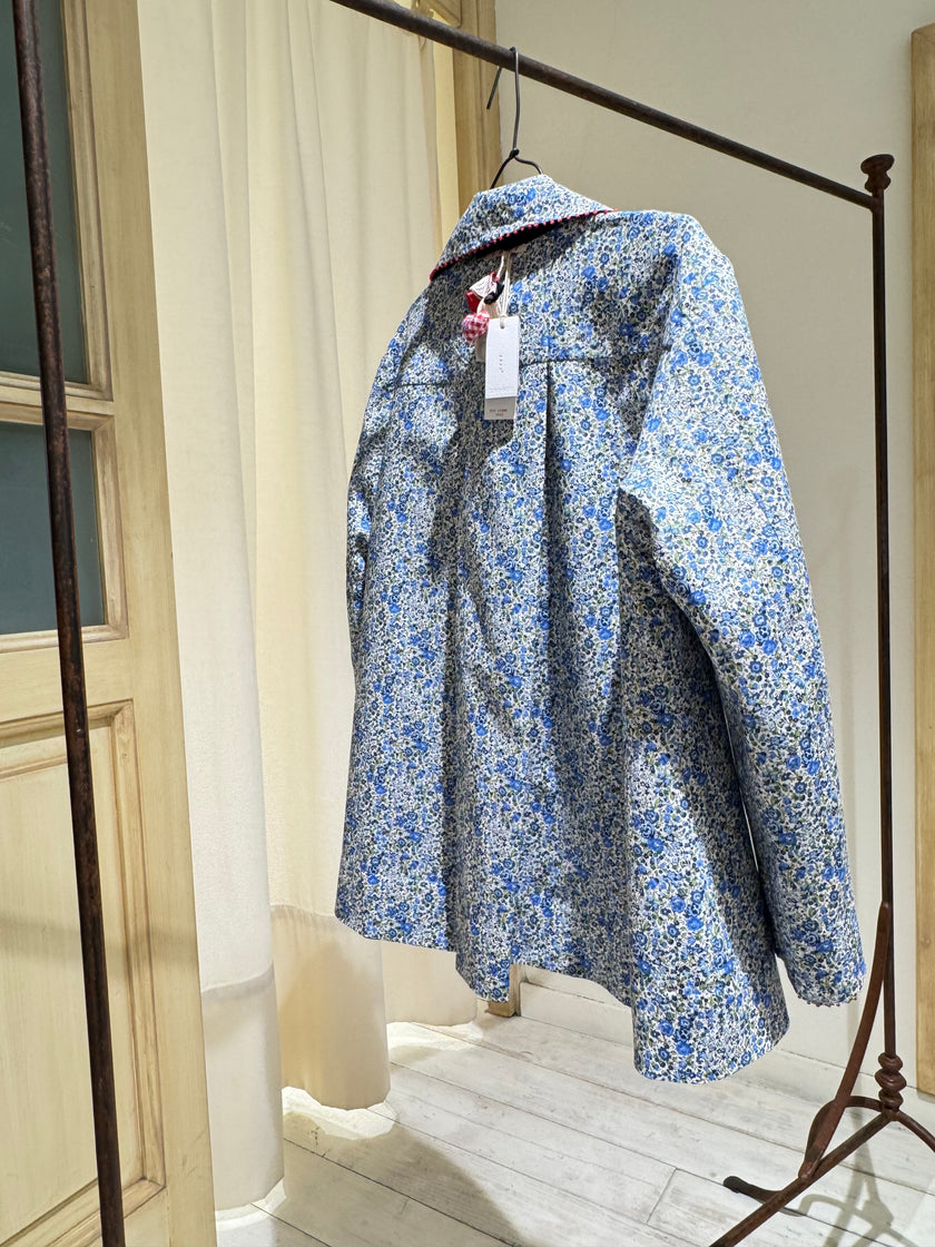 W REVERSIBLE BLAZER - I LOVE PÈRO - Blue/LibertyFlowers