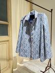 W REVERSIBLE BLAZER - I LOVE PÈRO - Blue/LibertyFlowers