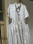 W DRESS Short Sleeve - I LOVE PÈRO - Milk, Sky Blue