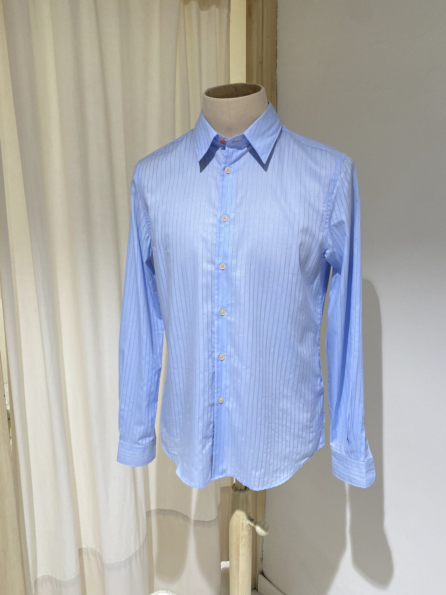 M TAILORED FIT LONG SLEEVE SHIRT - PS PAUL SMITH - SKY BLUE