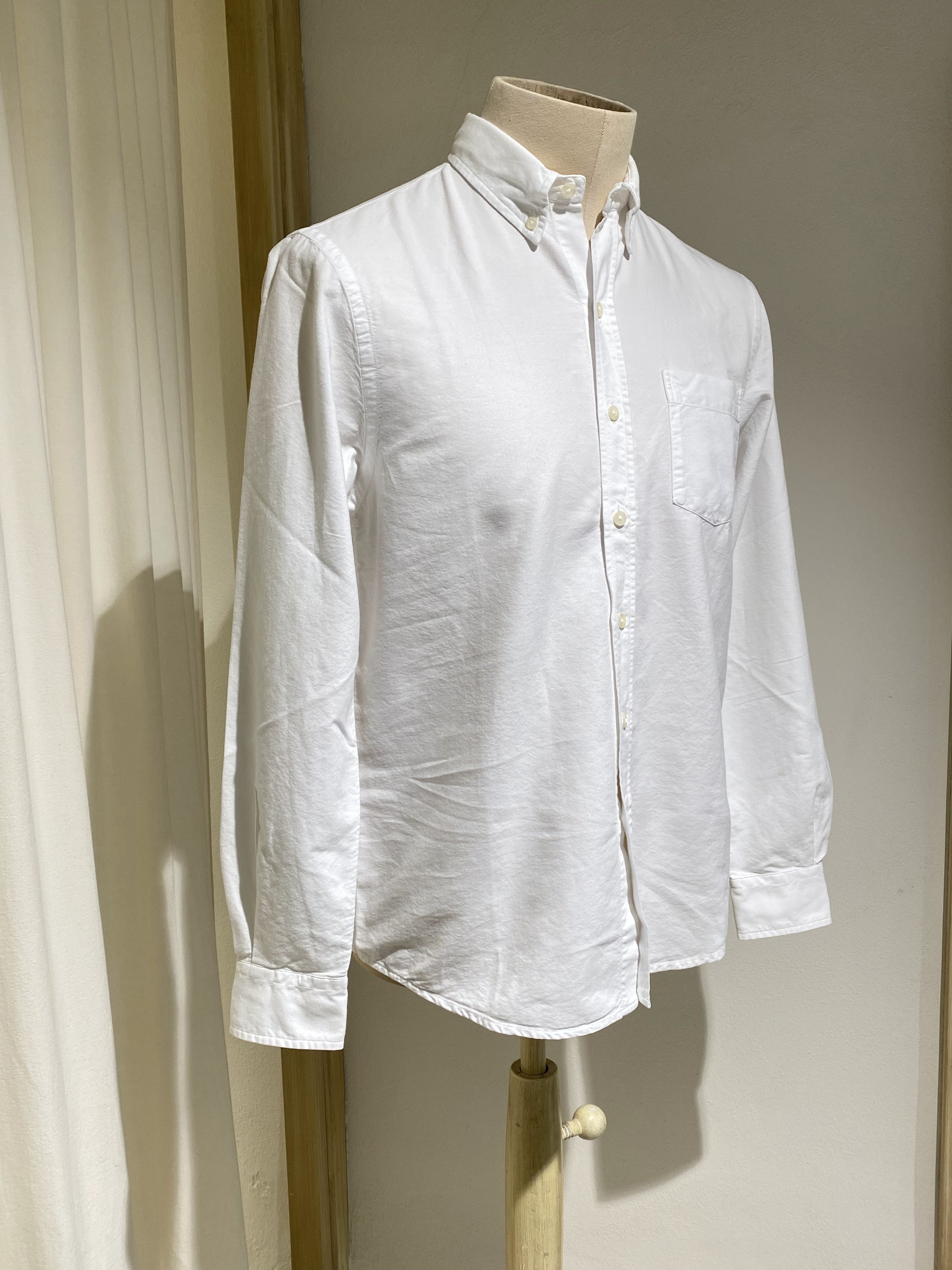 MEN'S BUTTON-DOWN SHIRT - COLORFUL STANDARD - ORGANIC COTTON - WHITE