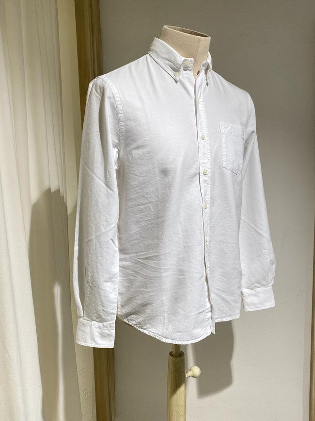 MEN'S BUTTON-DOWN SHIRT - COLORFUL STANDARD - ORGANIC COTTON - WHITE