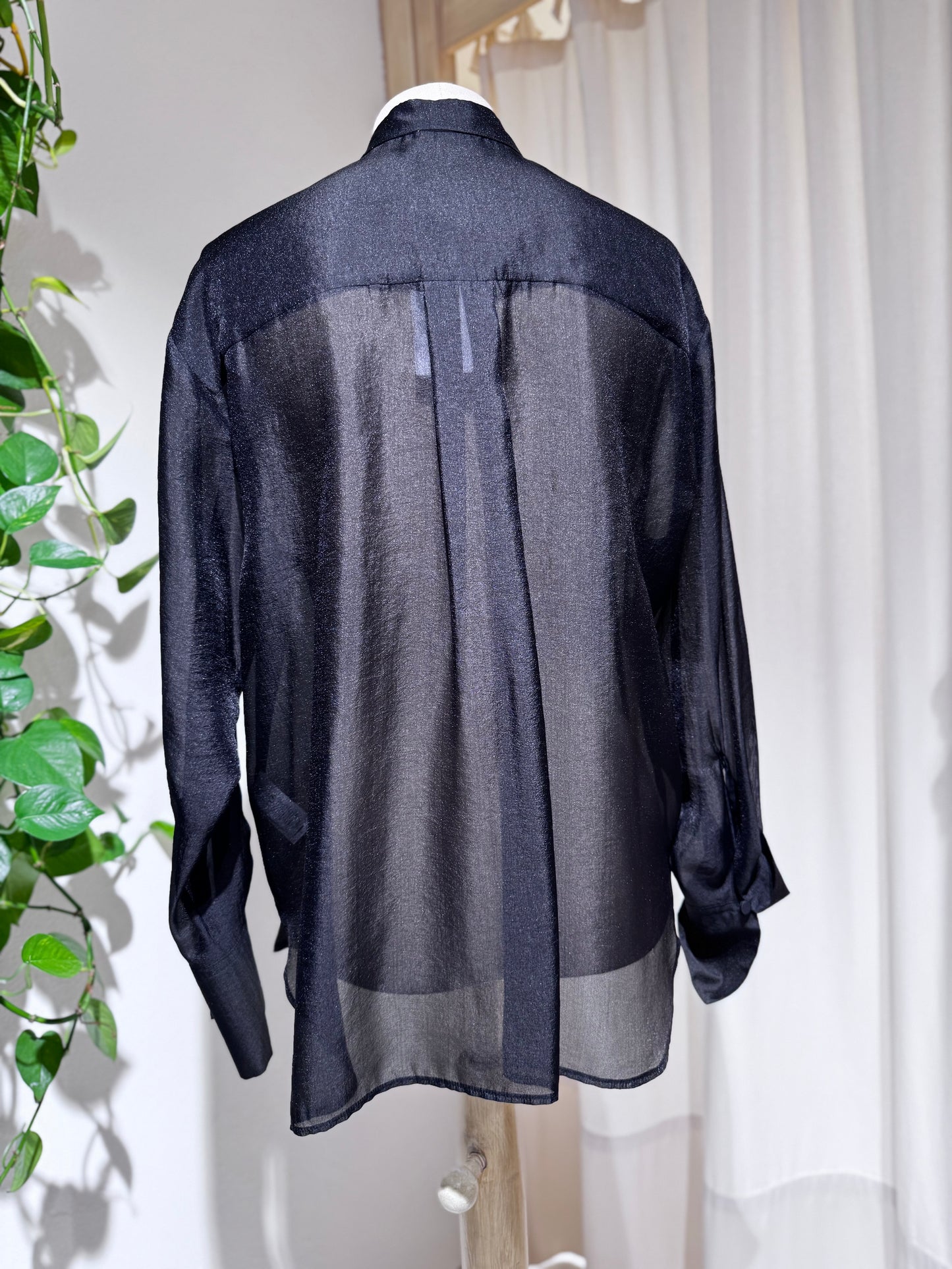 W CUPRO SHIRT - FORTE FORTE - Black