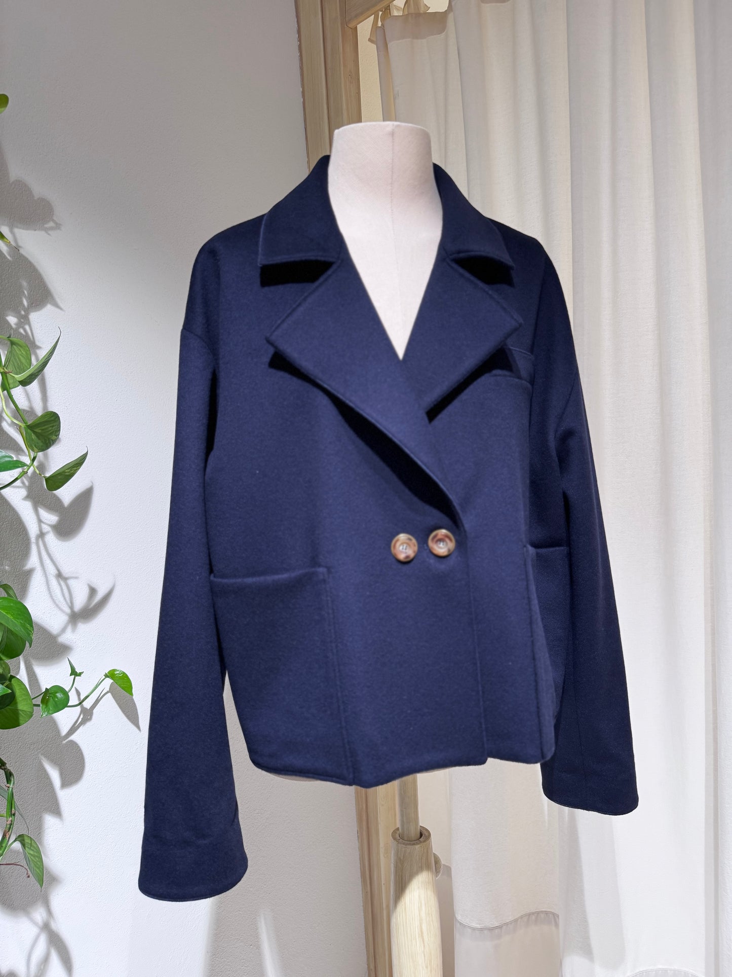 W - Caban - FORTE FORTE - Navy blu