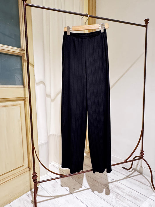 W Pant in Crêpe Sablé - FORTE FORTE Black