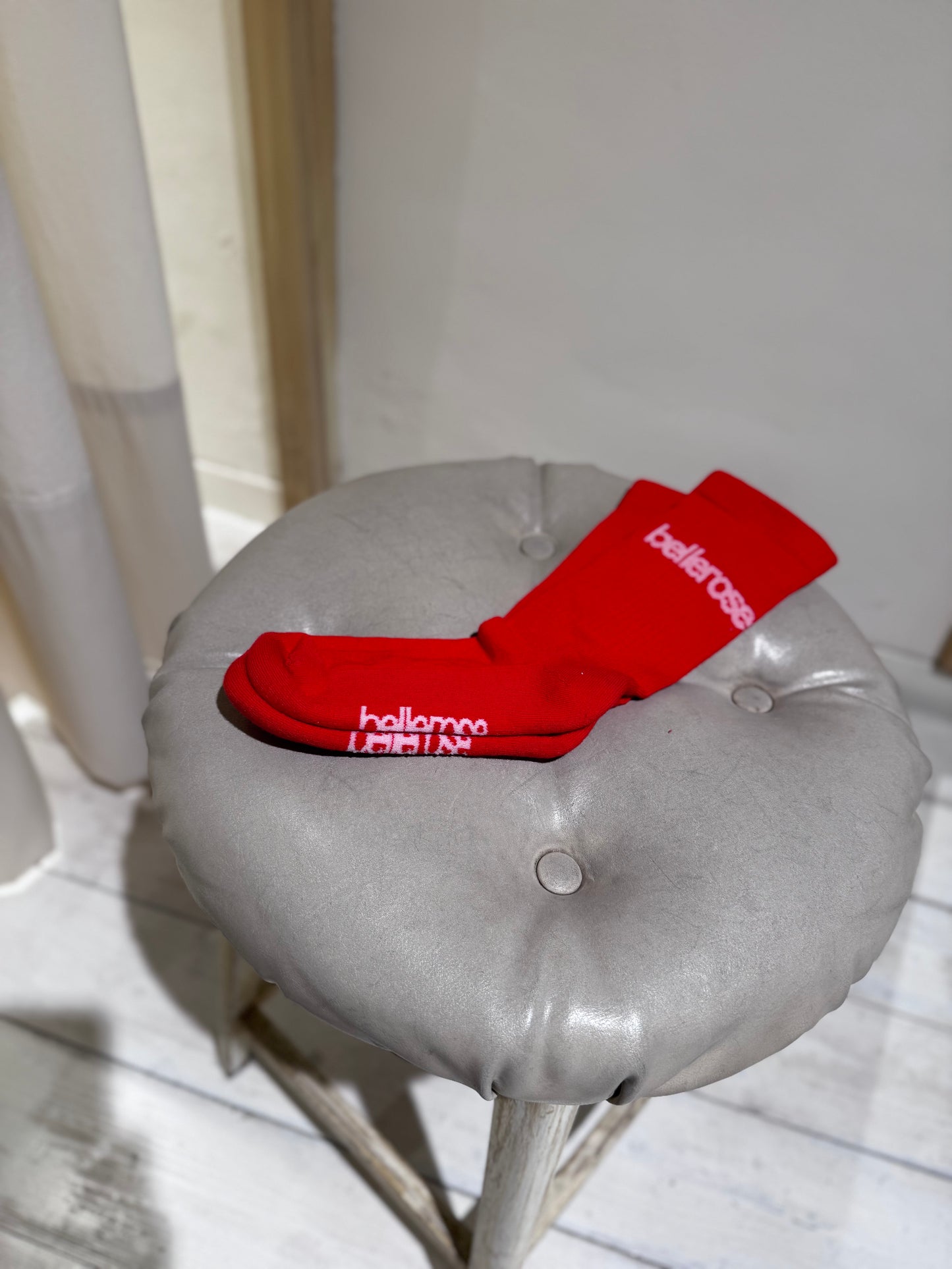 W Vem crew socks - BELLEROSE - RED