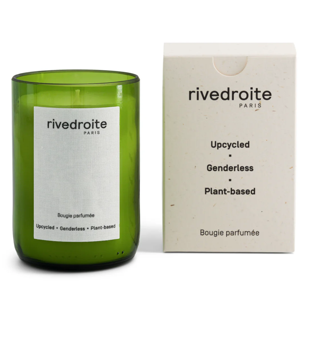 CANDLE - RIVE DROITE PARIS Scented Candle Ucycled, Genderless, Plant-based