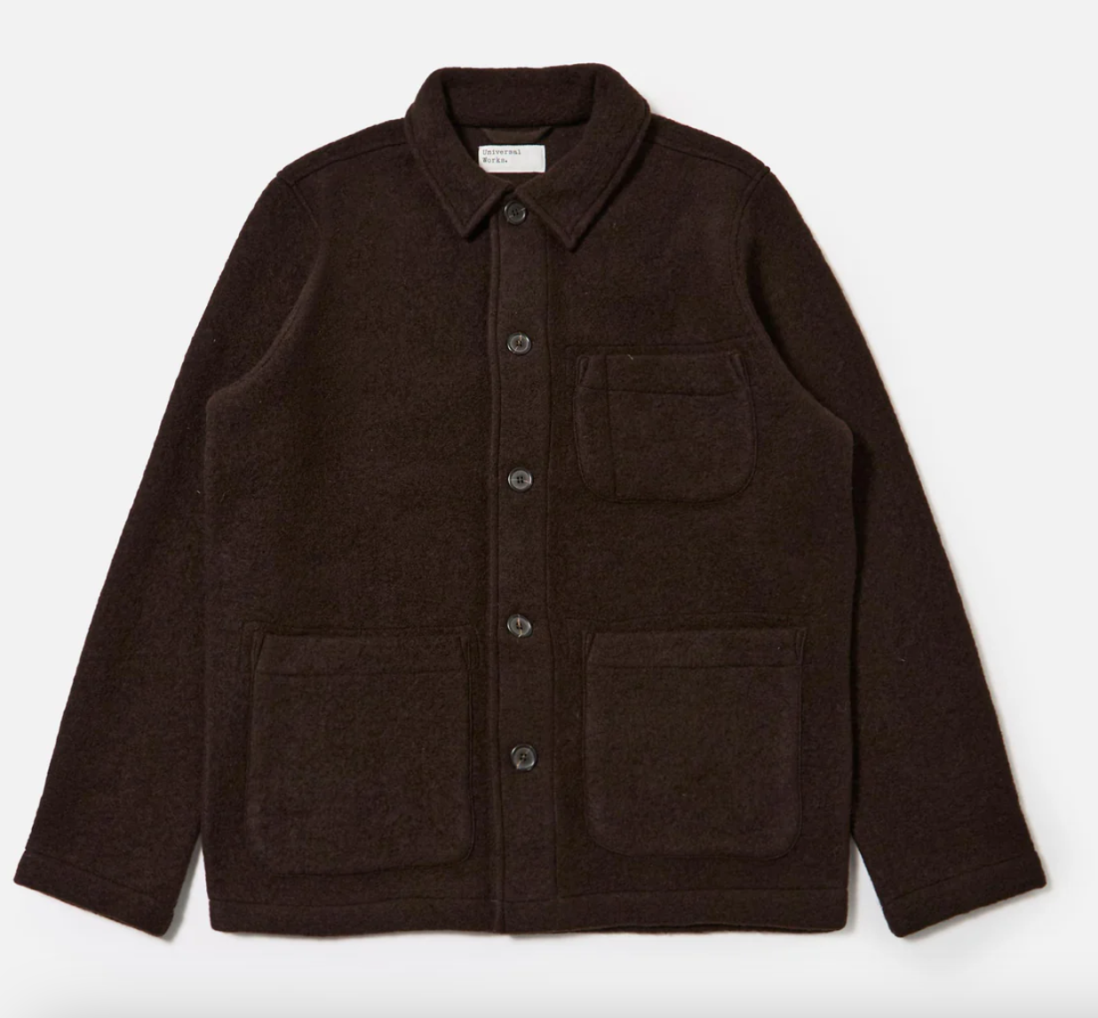 M Wool Fleece Field Jacket - UNIVERSAL WORKS - dark brown