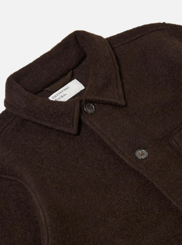 M Wool Fleece Field Jacket - UNIVERSAL WORKS - dark brown