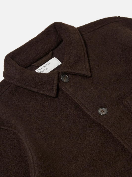 M Wool Fleece Field Jacket - UNIVERSAL WORKS - dark brown