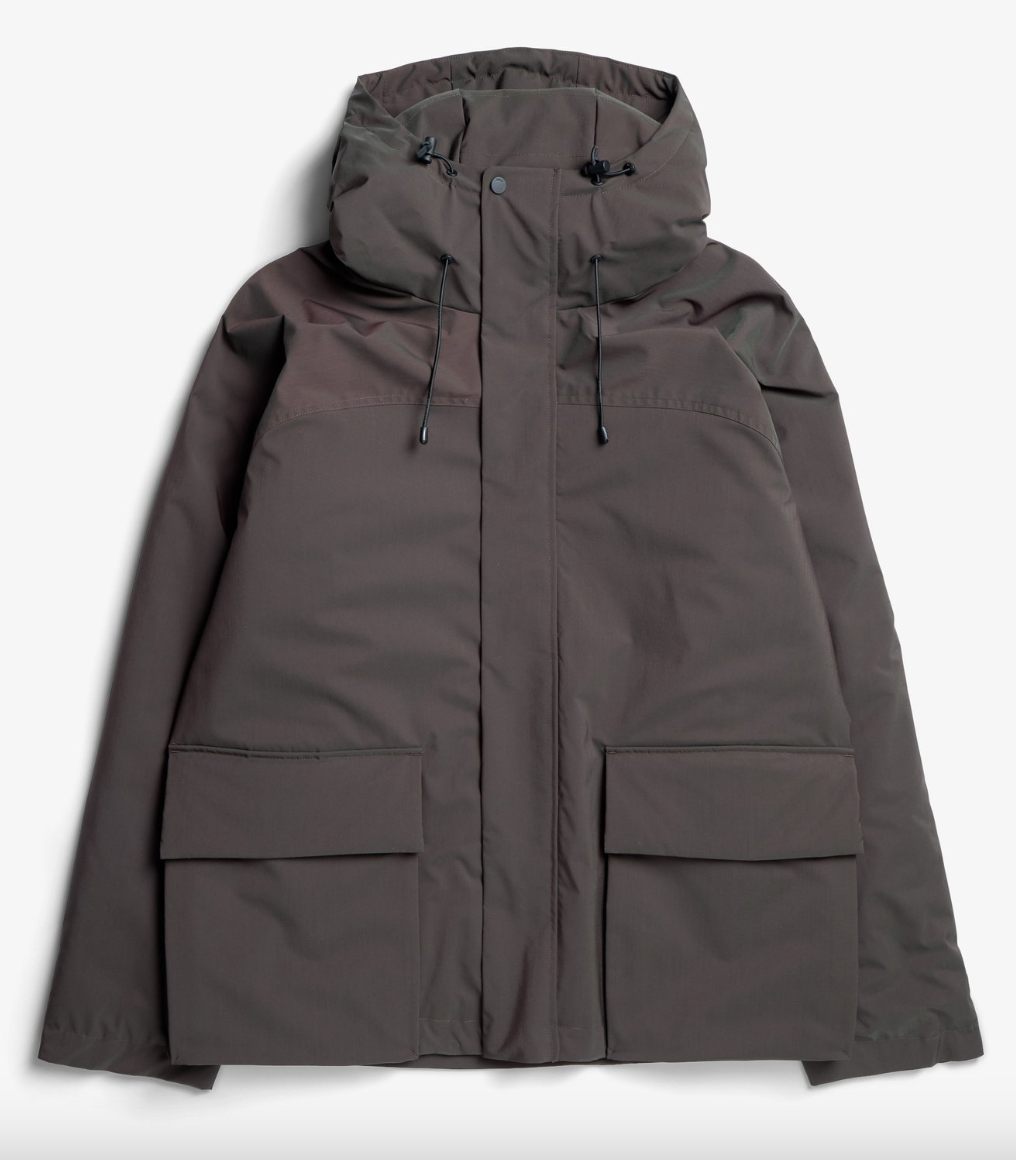 M Herluf Alpinix Smart Merino Jacket - NORSE PROJECTS - Seal Brown