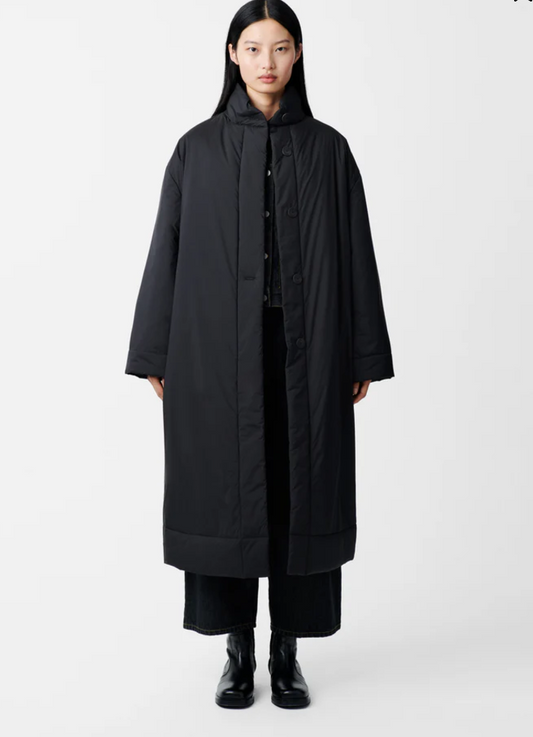 W PALLAN DOWN JACKET COAT - STUDIO NICHOLSON - BLACK