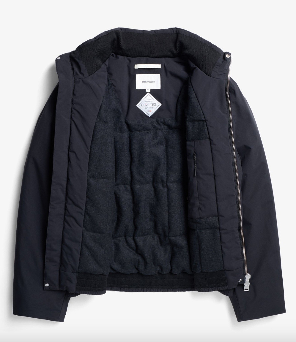 M Kastrup Gore-Tex Windstopper Bomber Jacket - NORSE PROJECTS - black