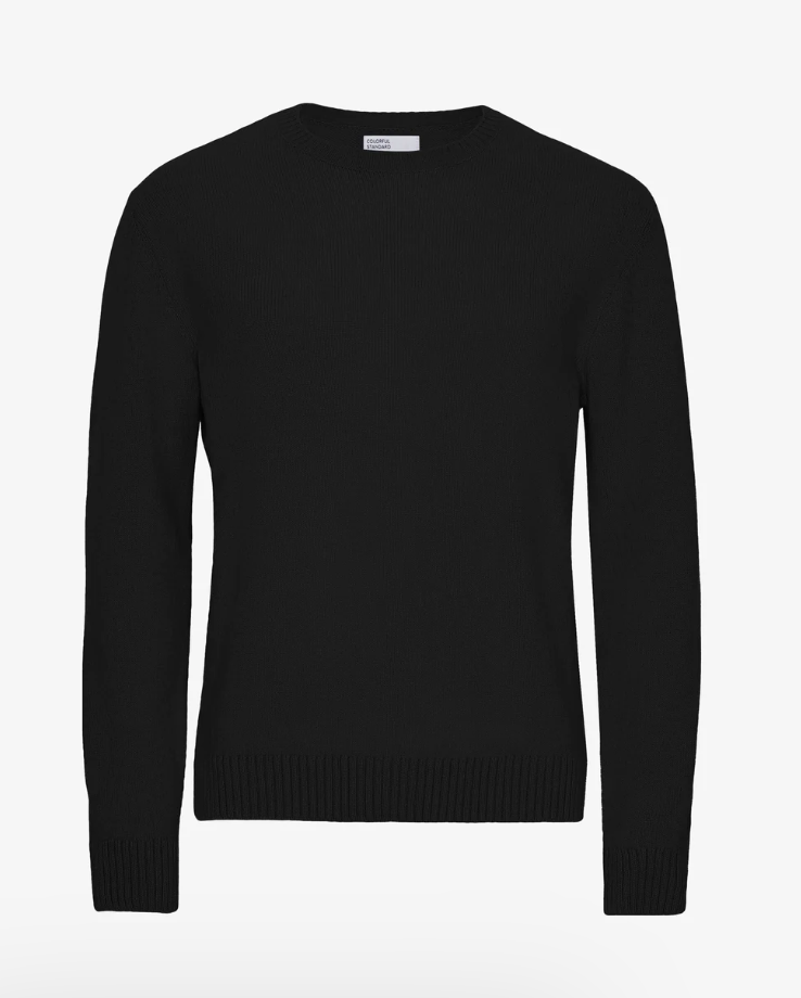 M Classic Merino Wool Crew - COLORFUL STANDARD - Deep Black