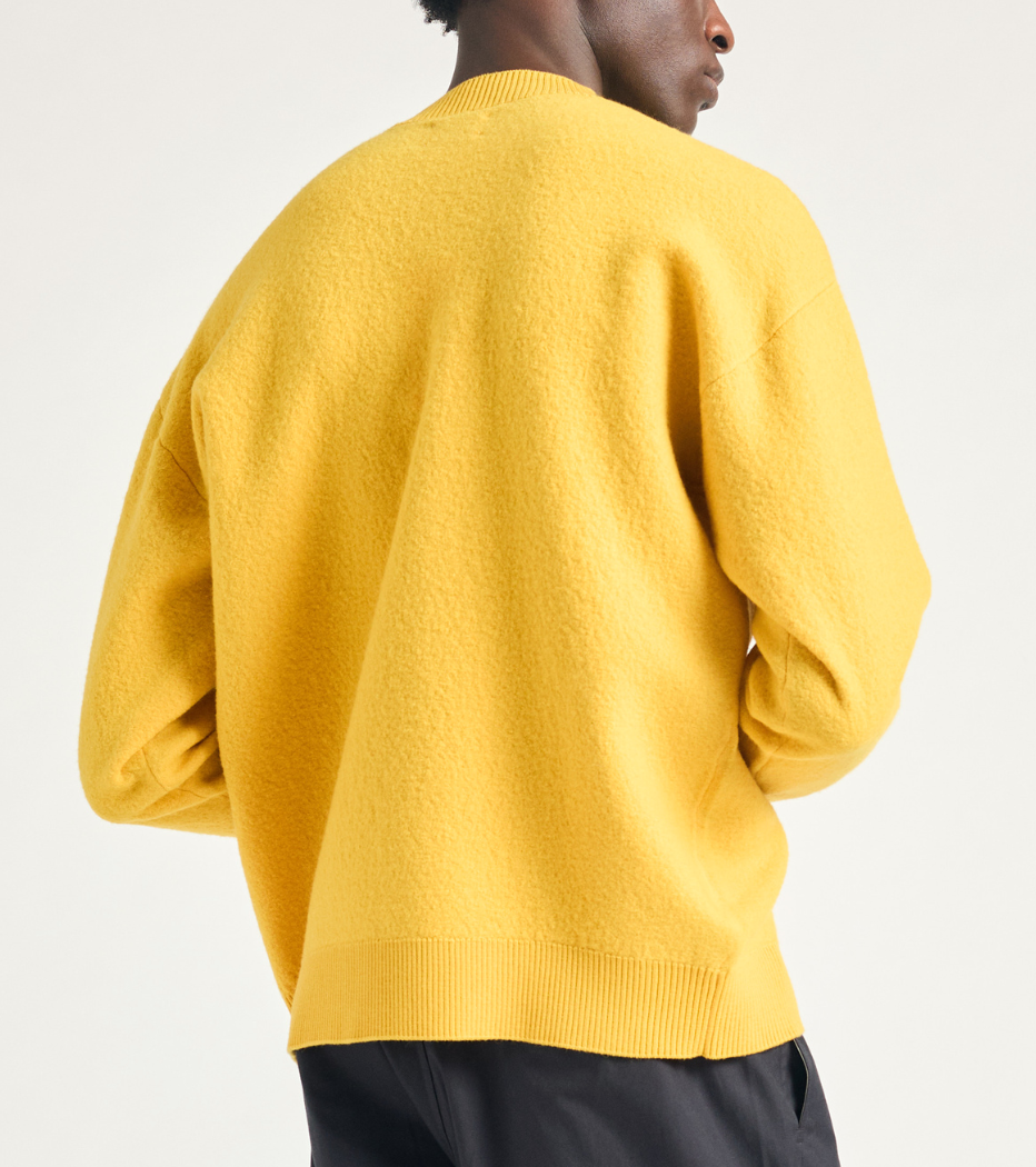M Rom Boiled Wool Crewneck - KNIT - NORSE PROJECTS - YELLOW
