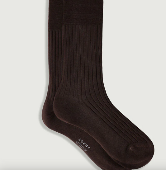 W Walk Socks - SOEUR - Brown