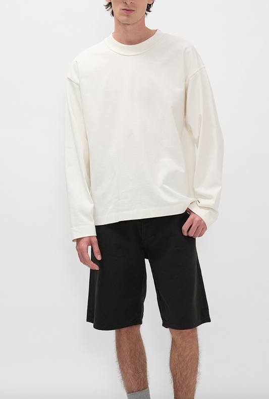 M - Isefjord Compact Cotton LS T-shirt - NORSE PROJECTS -