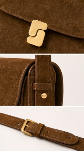 BORSA BELLISSIMA MINI  IN CROSTA DI PELLE - SOEUR