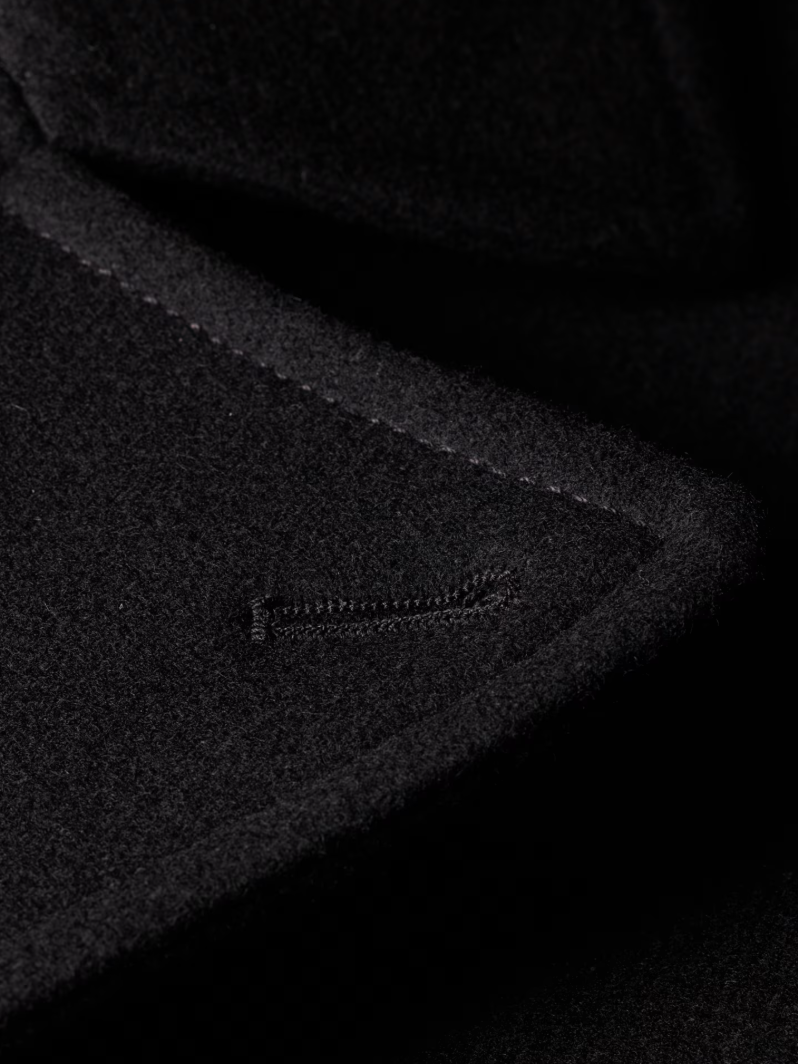 BLACK WOOL PEACOAT JACKET - PS PAUL SMIH