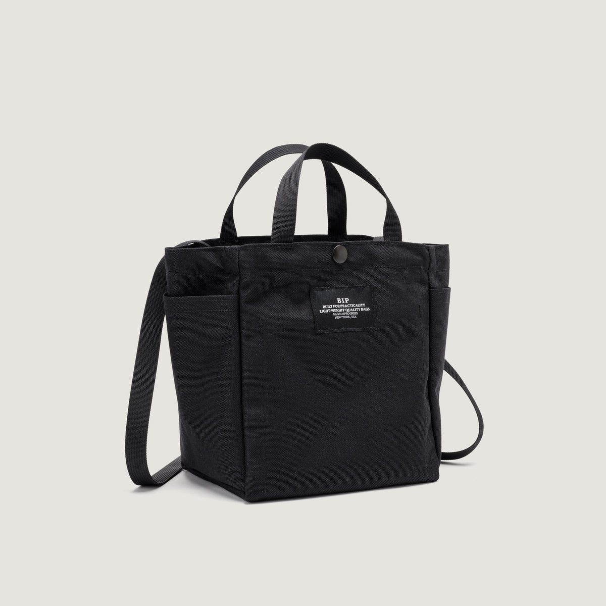 SMALL SIDE POCKET TOTE - CANVAS NYLON - BIP