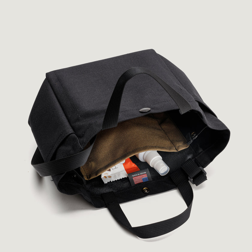 SMALL SIDE POCKET TOTE - CANVAS NYLON - BIP