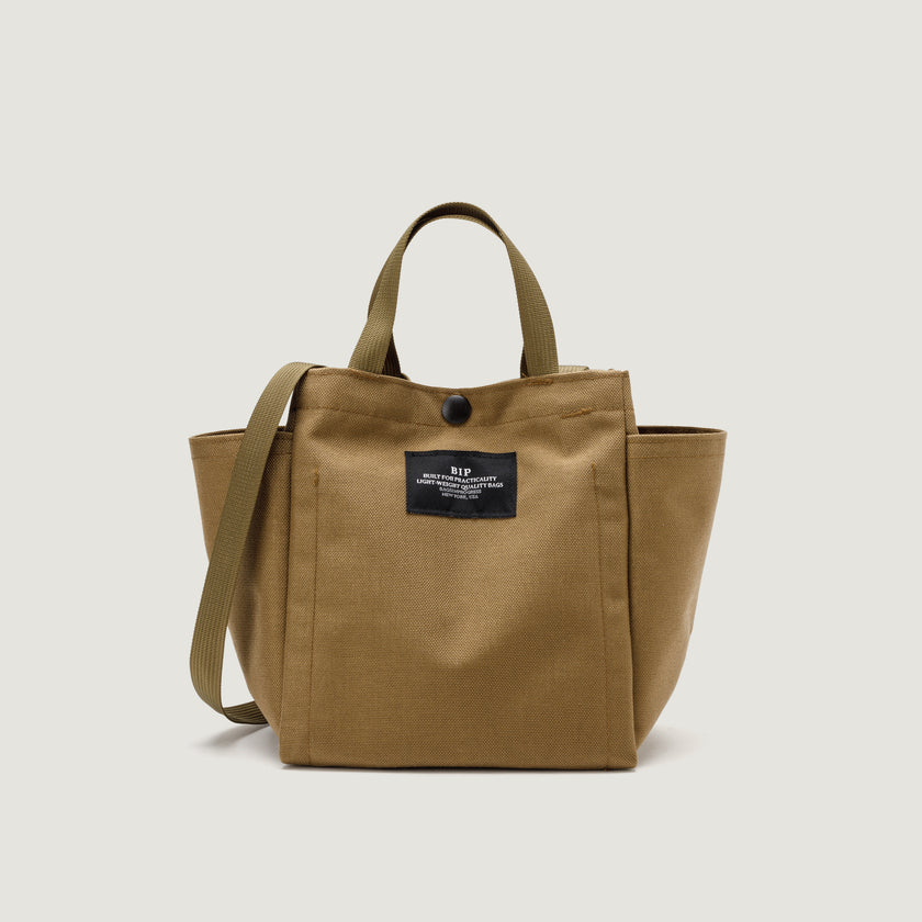 SMALL SIDE POCKET TOTE - CANVAS NYLON - BIP