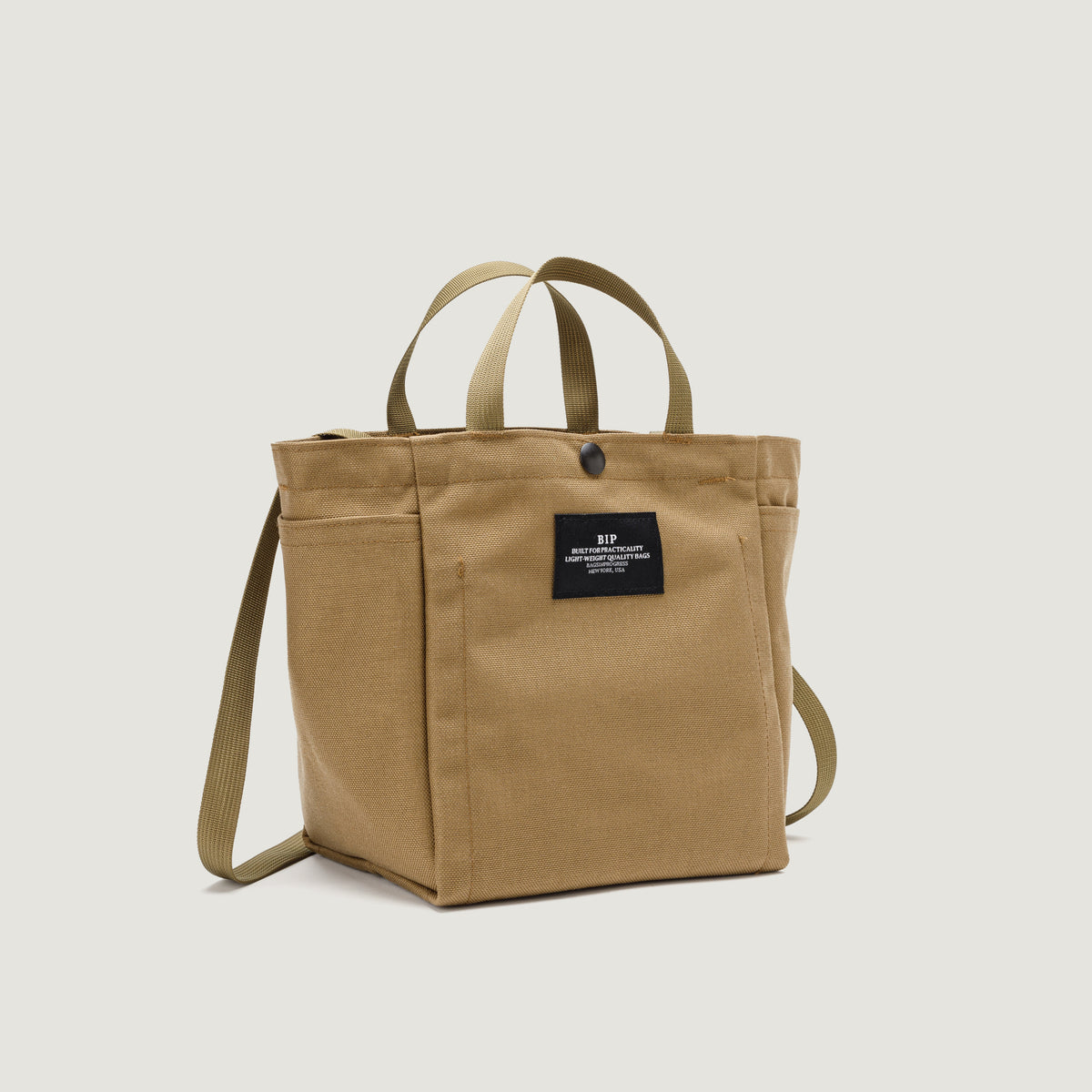 SMALL SIDE POCKET TOTE - CANVAS NYLON - BIP
