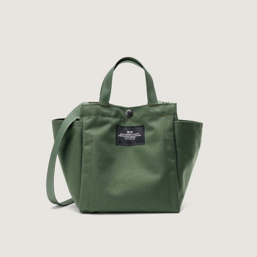 SMALL SIDE POCKET TOTE - CANVAS NYLON - BIP