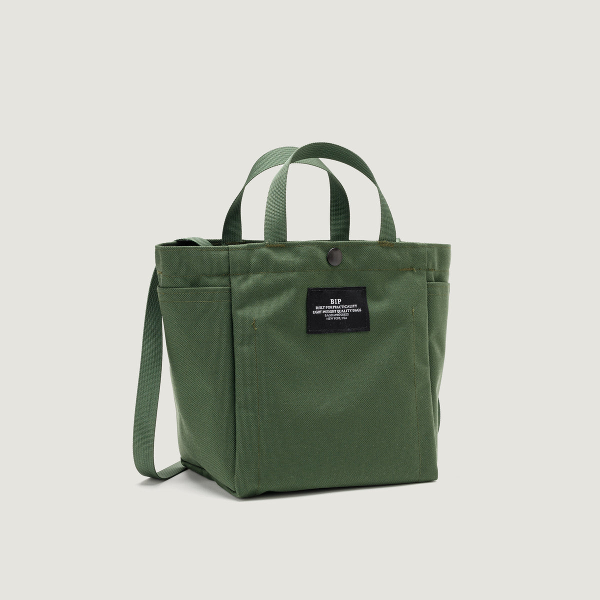 SMALL SIDE POCKET TOTE - CANVAS NYLON - BIP