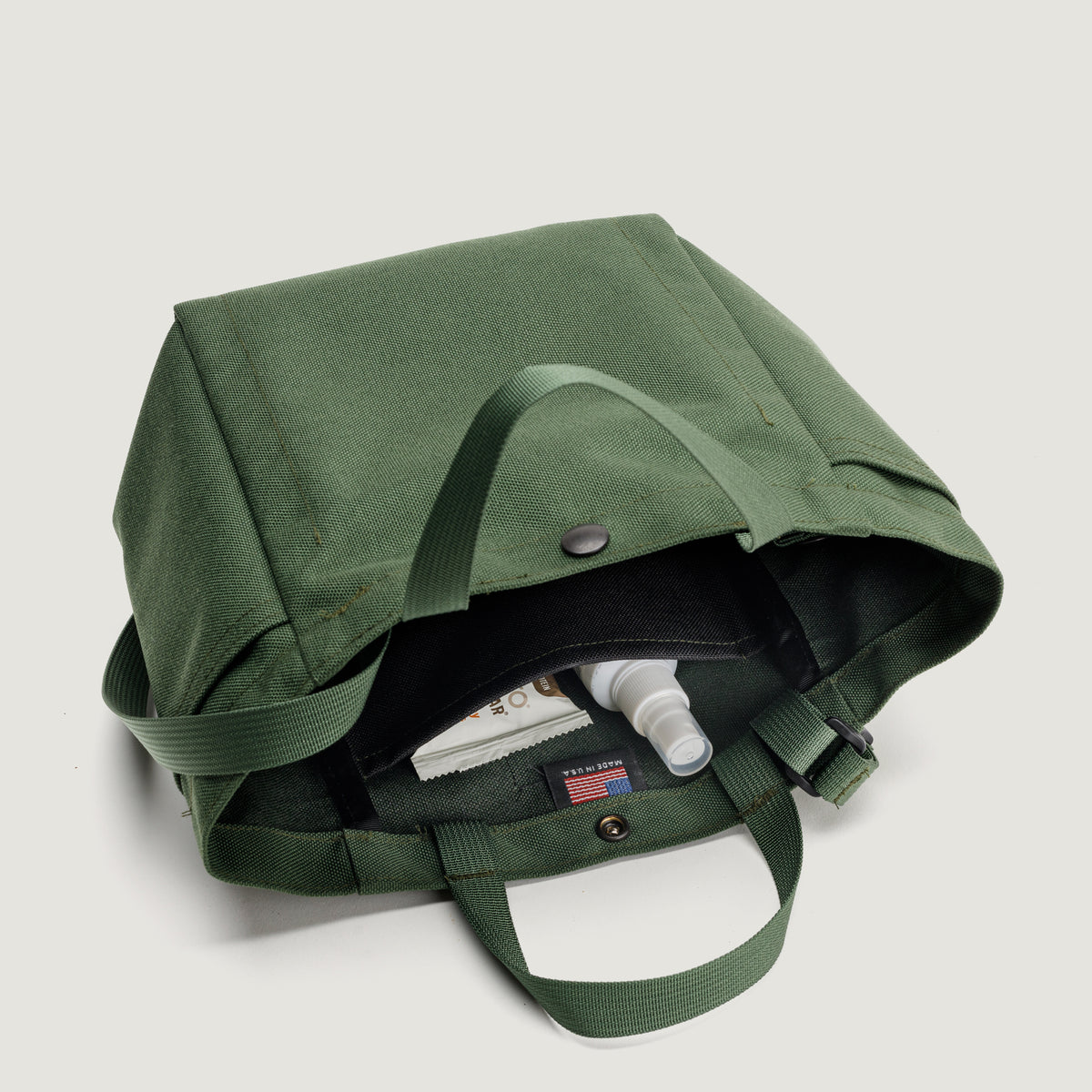SMALL SIDE POCKET TOTE - CANVAS NYLON - BIP