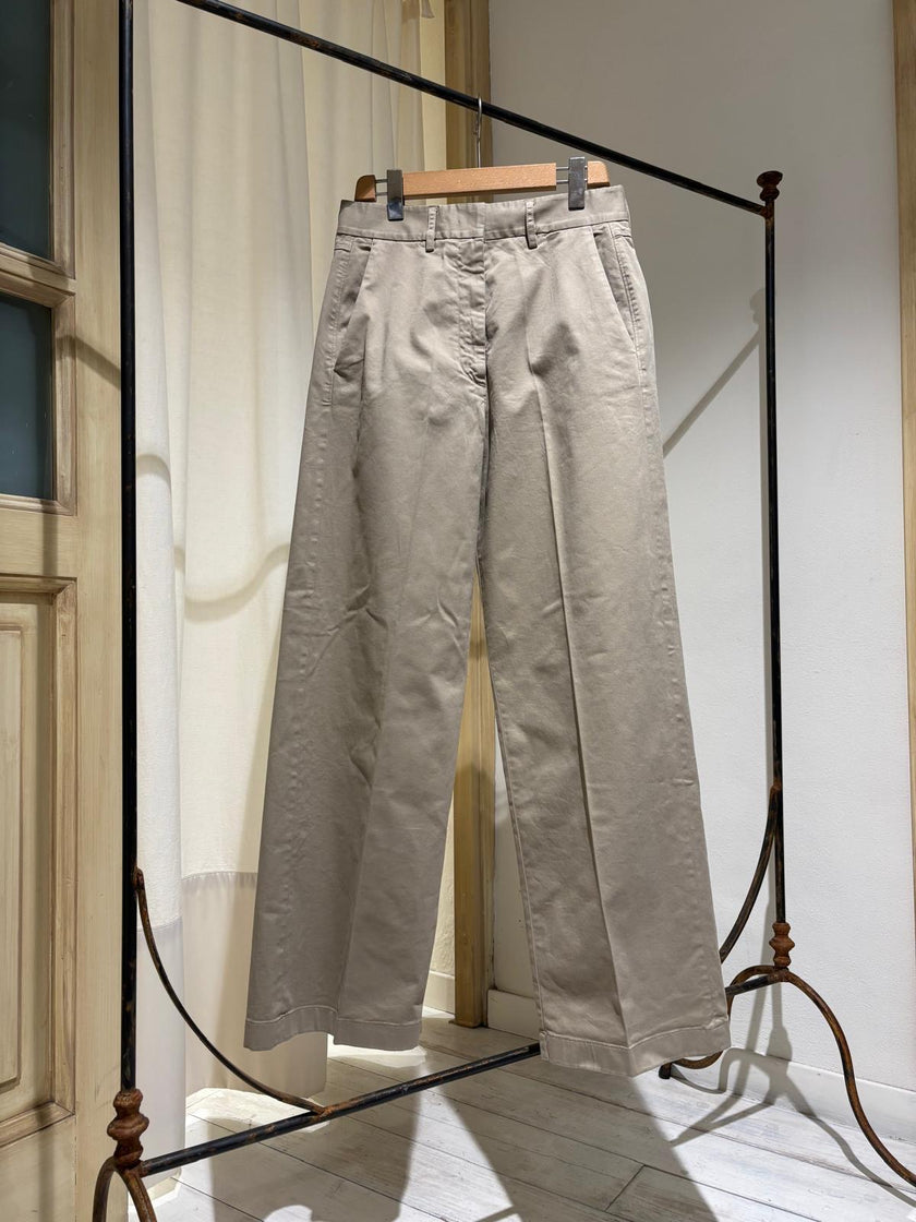 W Wide Leg Trousers - FORTE FORTE - Sand
